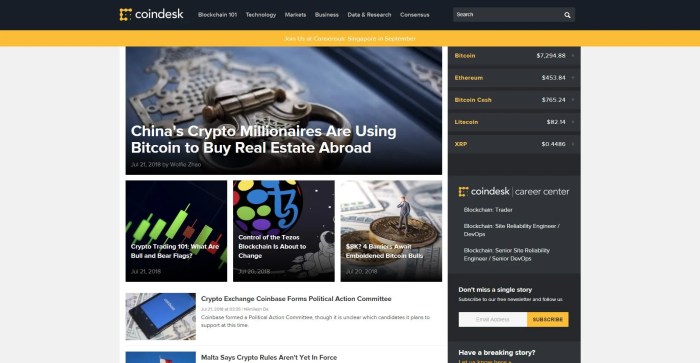 Cryptocurrency news